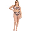 image:imageBody Glove Womens Kate Plus Size Crop Bikini Top Swimsuit with Front Tie Available in Sizes 1x2X3XMatria Floral
