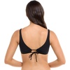 image:imageBody Glove Womens Lolah Bikini Top Swimsuit with Tie Front DetailBlack Ibiza Bib