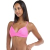 image:imageBody Glove Womens Smoothies Kerry Solid Twist Front Bikini Top Swimsuit with Adjustable 2Way Back DetailSugar Plum