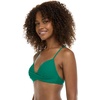 image:imageBody Glove Womens Smoothies Kerry Solid Twist Front Bikini Top Swimsuit with Adjustable 2Way Back DetailViridian Green