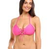 image:imageBody Glove Smoothies Baby Love Solid Molded Cup Triangle Push Up Bikini Top SwimsuitBubble Gum