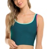 image:imageBody Glove Womens Azelie Crop Bikini Top SwimsuitKingfisher Colorblock