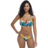 image:imageBody Glove Womens Drew Bikini Top Swimsuit with Adjustable 2Way Back DetailCuracao Tropical