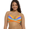 image:imageBody Glove Womens Kerry Twist Front Bikini Top Swimsuit with Adjustable 2Way Back DetailHarmony Colorblock