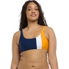 image:imageBody Glove Womens Lolah Bikini Top Swimsuit with Tie Front DetailMaritime Stripe