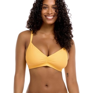image:imageBody Glove Smoothies Drew Bikini Top SwimwearBody Glove Womens Standard Smoothies Drew Solid D  Dd  E  F Cup Underwire Bikini Top With Adjustable 2way Back Detail