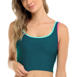 image:imageBody Glove Womens Azelie Crop Bikini Top SwimsuitKingfisher Colorblock