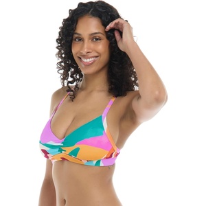 image:imageBody Glove Womens Drew Bikini Top Swimsuit with Adjustable 2Way Back DetailHype Abstract Print