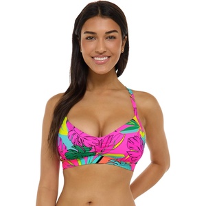 image:imageBody Glove Womens Drew Bikini Top Swimsuit with Adjustable 2Way Back DetailTulum Tropic