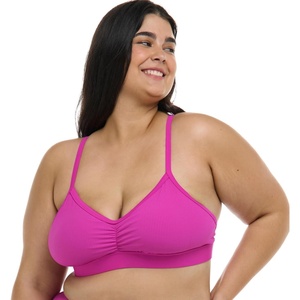 image:imageBody Glove Womens Drew Plus Bikini Top Swimsuit with Adjustable Tie Back Detail Available in Sizes 1x2X3XFuchsia Ibiza Rib