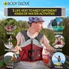 image:imageBody Glove Cove Unisex Nylon Fishing Vest  Adult Water Fishing Jacket Vest for Sports Boat Kayak Paddling Use and Safety Sports Vests for Men and WomenMedium