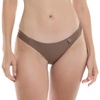 image:imageSmoothies Surf Rider Solid Fuller Coverage Bikini Bottom Swimsuit with Clean Finish FrontLatte
