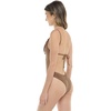 image:imageBody Glove Womens Claire Onepiece Swimsuit  VNeck Ruched Back Adjustable Tie Cheeky CoverageDaisy Mae Suede