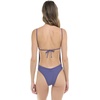 image:imageBody Glove Womens Claire Onepiece Swimsuit  VNeck Ruched Back Adjustable Tie Cheeky CoverageIris Blue