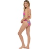 image:imageBody Glove Womens Claire Onepiece Swimsuit  VNeck Ruched Back Adjustable Tie Cheeky CoverageTulum Tropic
