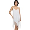 image:imageBody Glove Womens Sakura VNeck Coverup Dress with Fringe DetailIvory
