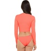 image:imageBody Glove Womens Let It Be Long Sleeve Crop Top Rashguard with UPF 50Sunkissed Ibiza Rib