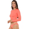 image:imageBody Glove Womens Let It Be Long Sleeve Crop Top Rashguard with UPF 50Sunkissed Ibiza Rib