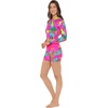 image:imageBody Glove Womens Let It Be Long Sleeve Crop Top Rashguard with UPF 50Tulum Tropic