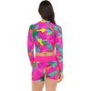 image:imageBody Glove Womens Let It Be Long Sleeve Crop Top Rashguard with UPF 50Tulum Tropic