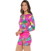 image:imageBody Glove Womens Let It Be Long Sleeve Crop Top Rashguard with UPF 50Tulum Tropic