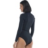 image:imageBody Glove Womens Long Sleeve Paddle One Piece Swimsuit with UPF 50Black Laser Cut