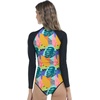 image:imageBody Glove Womens Long Sleeve Paddle One Piece Swimsuit with UPF 50Curacao Tropical