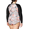 image:imageBody Glove Womens Long Sleeve Paddle One Piece Swimsuit with UPF 50Lost Coral Leaf Print