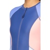 image:imageBody Glove Womens Long Sleeve Paddle One Piece Swimsuit with UPF 50White Colorblock