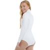 image:imageBody Glove Womens Long Sleeve Paddle One Piece Swimsuit with UPF 50White Laser Cut