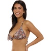 image:imageBody Glove Womens Ashlyn Triangle Slider Bikini Top  Clean Finish Beaded Loop Detail 2Way Tie BackBelle Floral