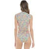 image:imageBody Glove Womens Exhale Cap Sleeve Rashguard with UPF 50Estella Floral