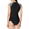 image:imageBody Glove Womens Exhale Cap Sleeve Rashguard with UPF 50Inflorescence Floral