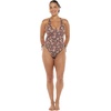 image:imageBody Glove Womens Missy Onepiece Swimsuit  VNeck Side Shirring Medium CoverageBelle Floral