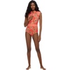 image:imageBody Glove Womens Stand Up Zip Front Paddle One Piece Swimsuit with UPF 50Balata Garden Coral