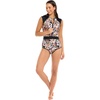 image:imageBody Glove Womens Stand Up Zip Front Paddle One Piece Swimsuit with UPF 50Matira Floral
