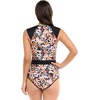 image:imageBody Glove Womens Stand Up Zip Front Paddle One Piece Swimsuit with UPF 50Matira Floral