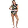 image:imageBody Glove Womens Stand Up Zip Front Paddle One Piece Swimsuit with UPF 50Tropical Island