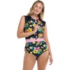 image:imageBody Glove Womens Stand Up Zip Front Paddle One Piece Swimsuit with UPF 50Tropical Island