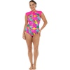 image:imageBody Glove Womens Stand Up Zip Front Paddle One Piece Swimsuit with UPF 50Tulum Tropic