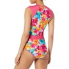 image:imageBody Glove Womens Stand Up Zip Front Paddle One Piece Swimsuit with UPF 50Volcano Floral
