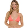 image:imageBody Glove Womens Ashlyn Triangle Slider Bikini Top  Clean Finish Beaded Loop Detail 2Way Tie BackSunkissed Ibiza Rib