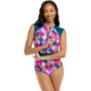 image:imageBody Glove Womens Stand Up Zip Front Paddle One Piece Swimsuit with UPF 50Ethos