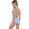 image:imageBody Glove Womens Eleonore Onepiece Tank Swimsuit  VWire Front Shelf Bra Removable Soft CupsAzores Blue Leaf Print