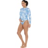 image:imageBody Glove Womens Sleek Long Sleeve Rashguard with UPF 50Denim Palm