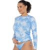 image:imageBody Glove Womens Sleek Long Sleeve Rashguard with UPF 50Denim Palm