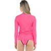 image:imageBody Glove Womens Sleek Long Sleeve Rashguard with UPF 50Groove Bubble Gum