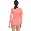 image:imageBody Glove Womens Sloane Onepiece Swimsuit  Contour Shelf Bra Raglan Long Sleeves Zip Front UPF 50 Medium CoverageCoral