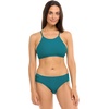 image:imageBody Glove Womens Smoothies Nuevo Contempo Solid Full Coverage Bikini Bottom SwimsuitKingfisher