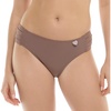 image:imageBody Glove Womens Smoothies Nuevo Contempo Solid Full Coverage Bikini Bottom SwimsuitLatte